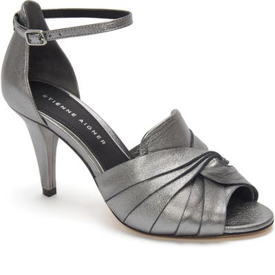 Etienne Aigner Sahari Ankle Strap Sandal- Metallic