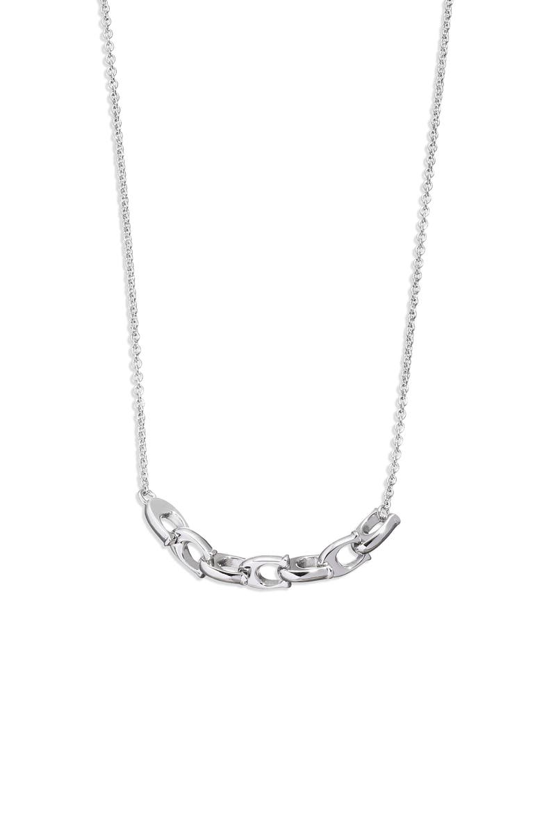 COACH C-Link Flex Chain Pendant Necklace | Nordstrom