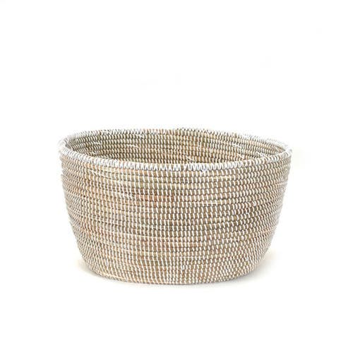 Shop Mbare Oval Storage Basket Monochrome In White