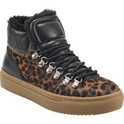 Marc Fisher Ltd Daisie Faux Shearling Sneaker Boot, Brown