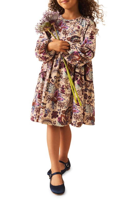 LAURA ASHLEY LAURA ASHLEY KIDS' LADDER TRIM LONG SLEEVE PARTY DRESS