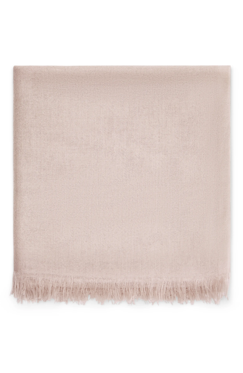 Shop Brunello Cucinelli Cashmere And Silk Scarf In Light Pink