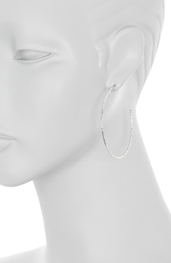ARGENTO VIVO DIAMOND-CUT HOOP EARRINGS