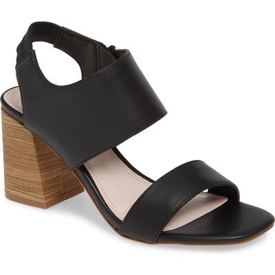 Kensie Elianna Block Heel Sandal- Black