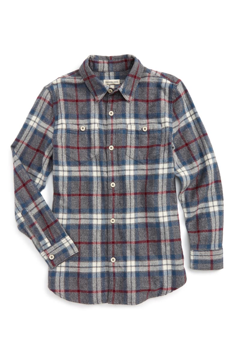Tucker + Tate Plaid Flannel Shirt (Big Boys) | Nordstrom