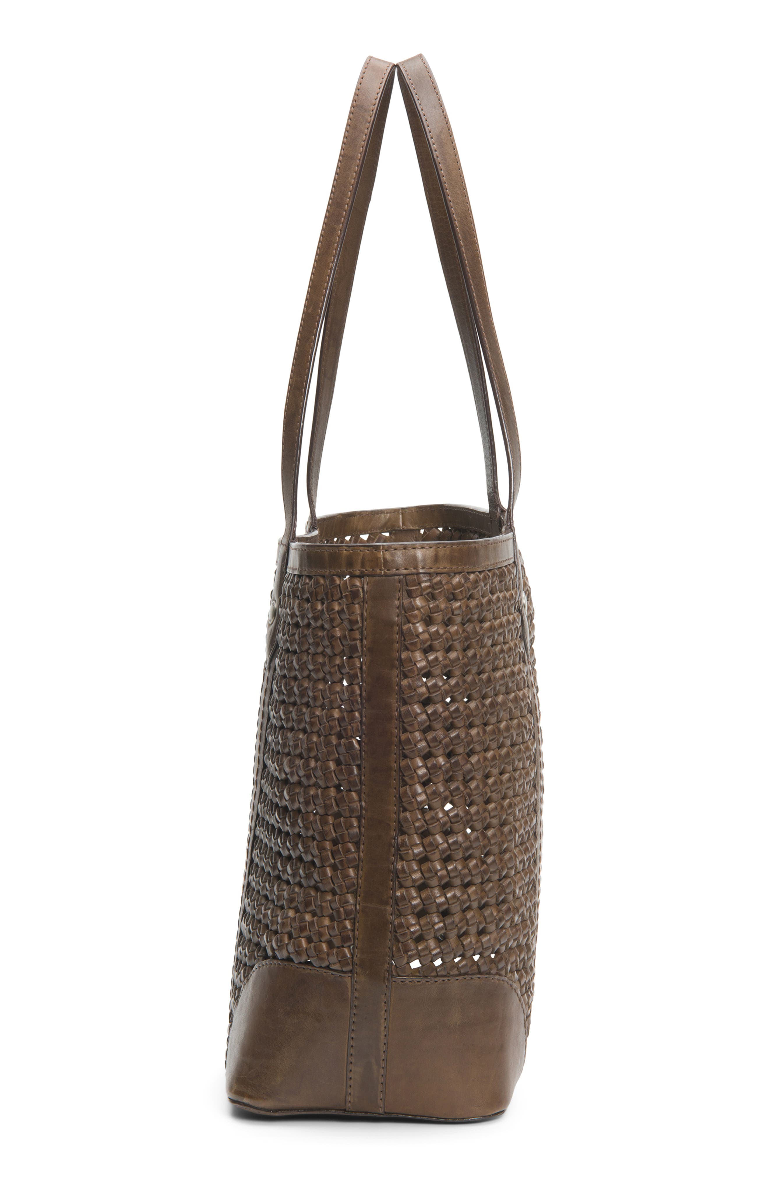 Frye Melissa Leather Woven Shopper Nordstrom Rack