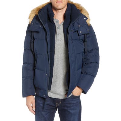 Marc New York Clermont Insulated Bomber Jacket, Blue