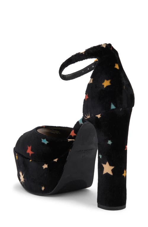 Kurt Geiger London Shoreditch Ankle Strap Platform Sandal In Black Multi