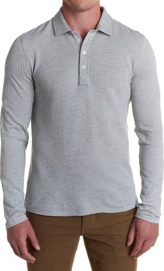 Billy Reid Long Sleeve Cotton Blend Knit Polo Nordstrom