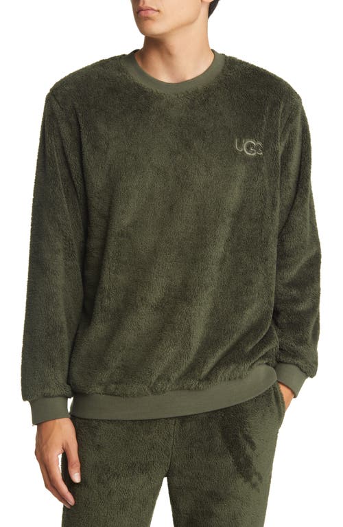 UGG(r) Men's Coby High Pile Fleece Sweatshirt in Volcano