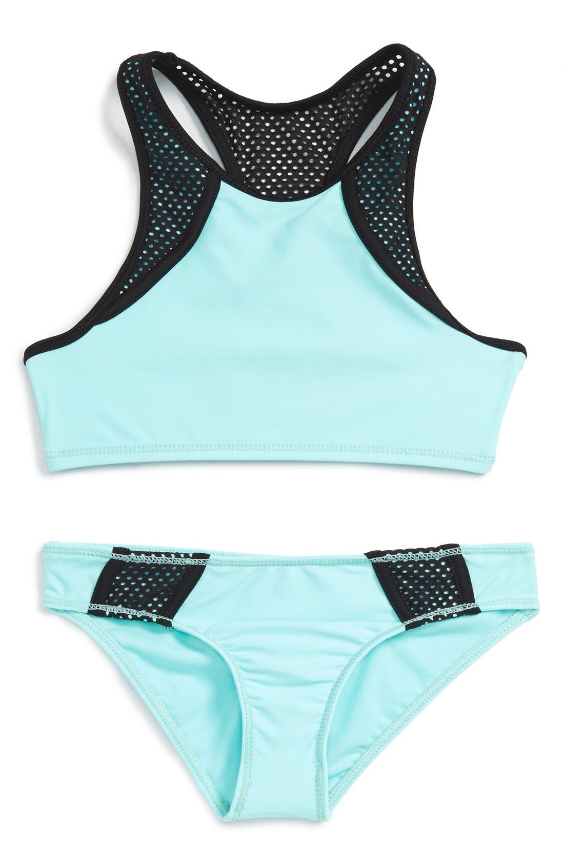 Zella Girl TwoPiece Racerback Swimsuit (Big Girls) Nordstrom