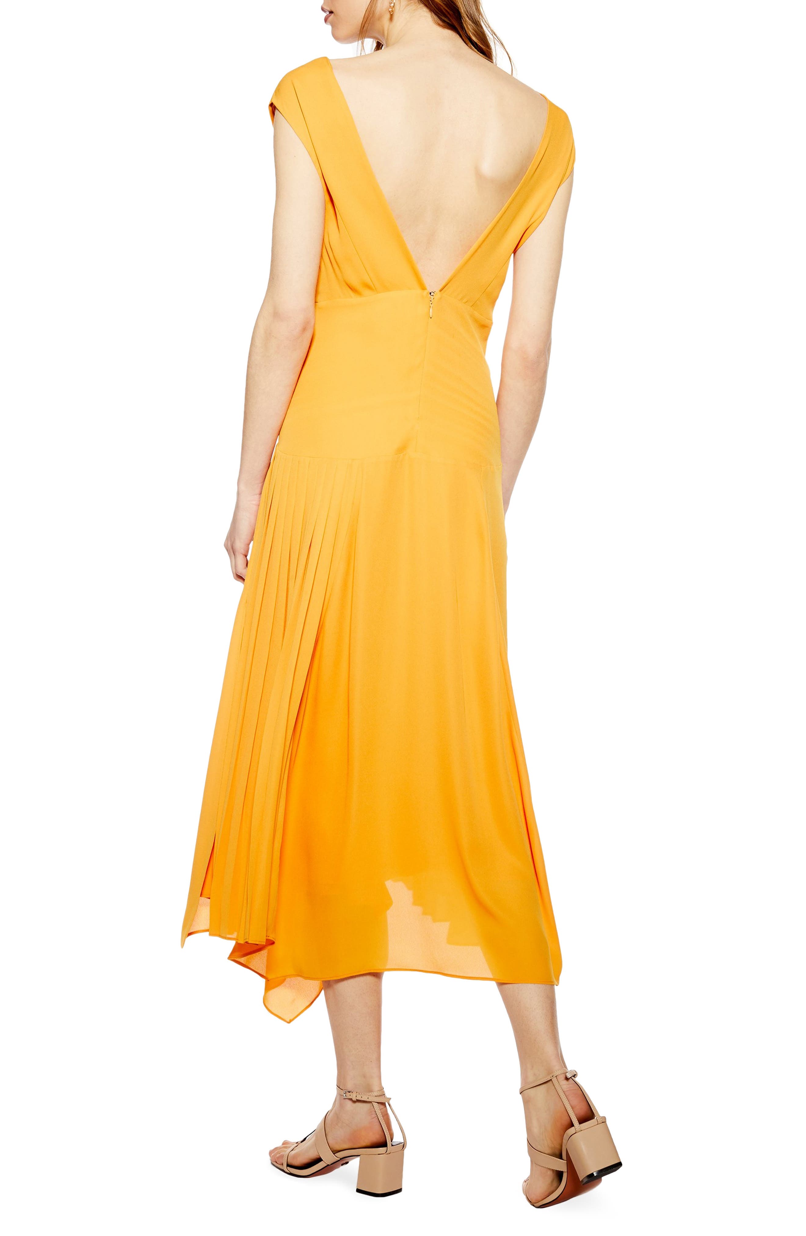 topshop pleated dress