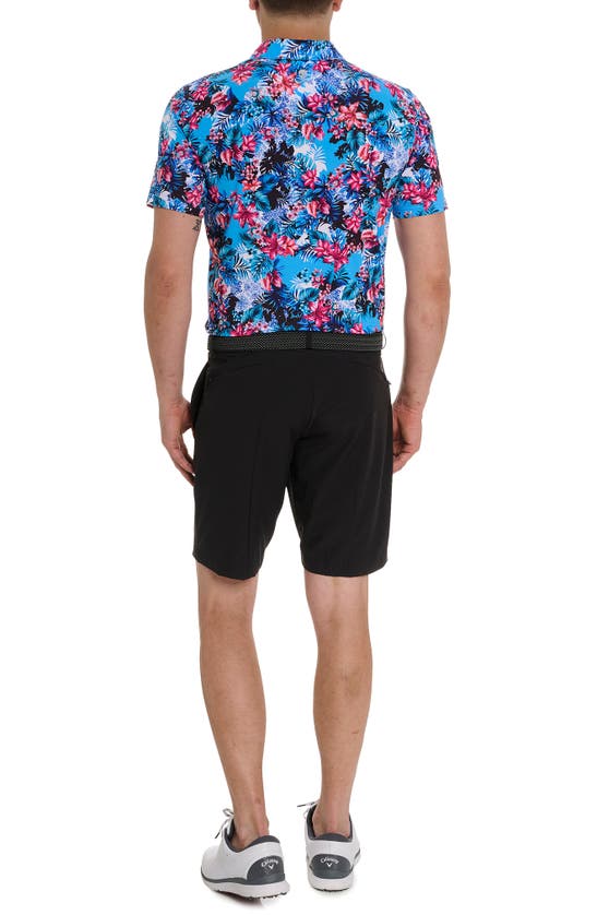 Shop Robert Graham Island Time Performance Polo In Blue