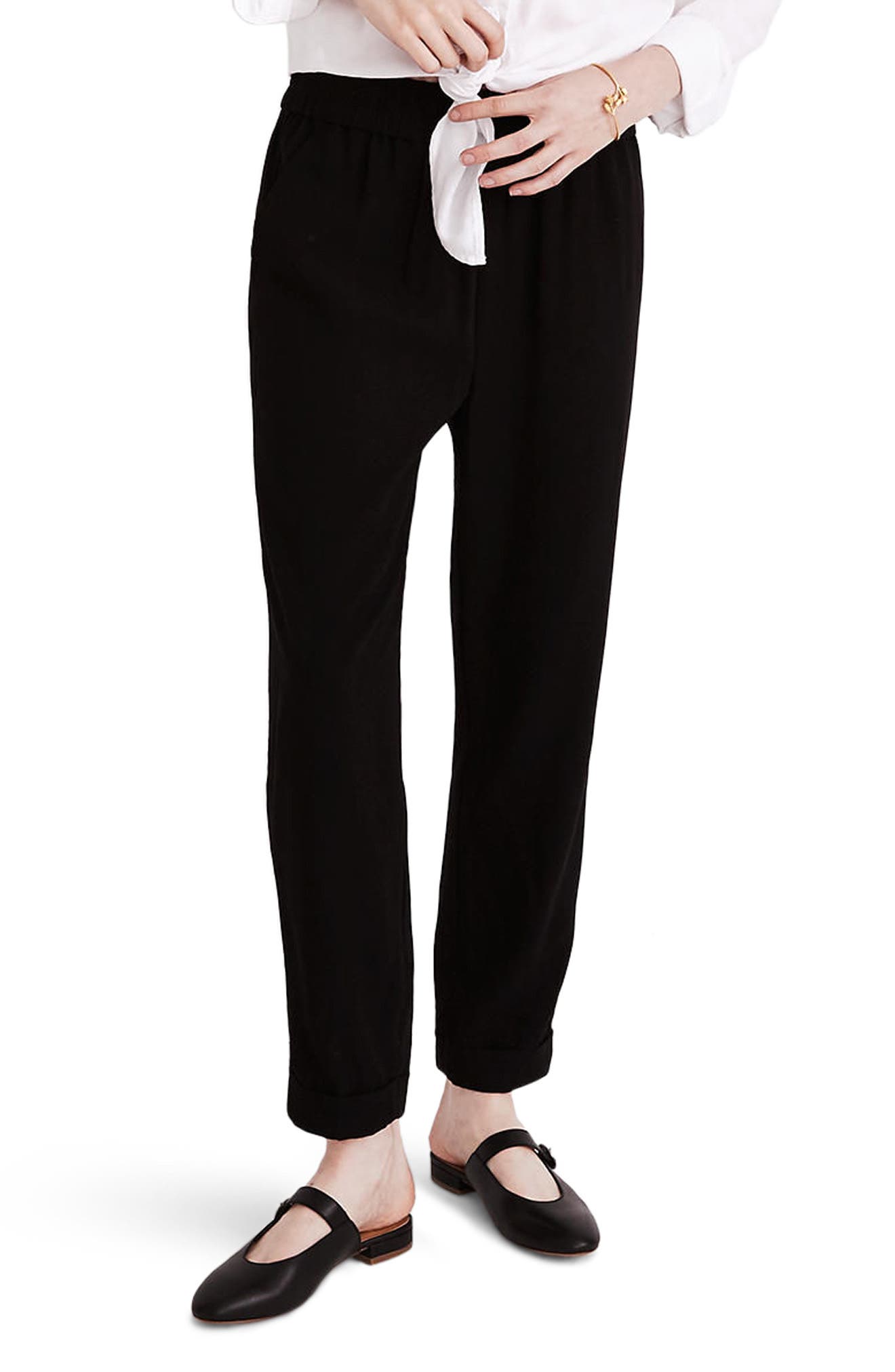 madewell cuffed track trousers