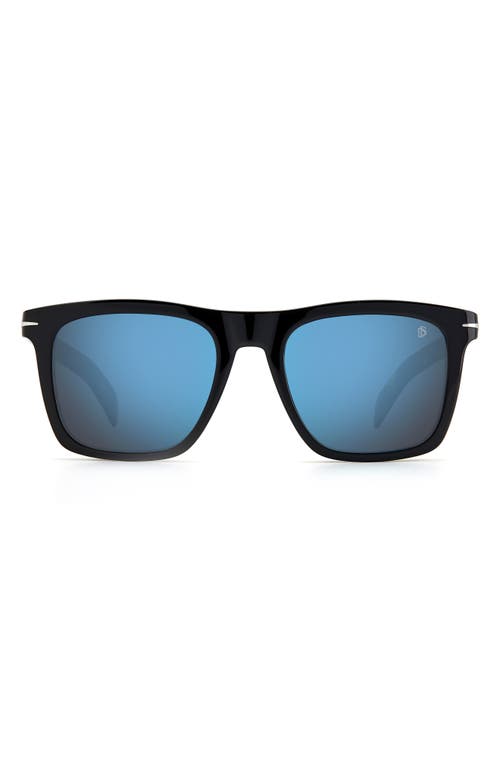 David Beckham 51mm International Fit Square Sunglasses in Black Havana /Green