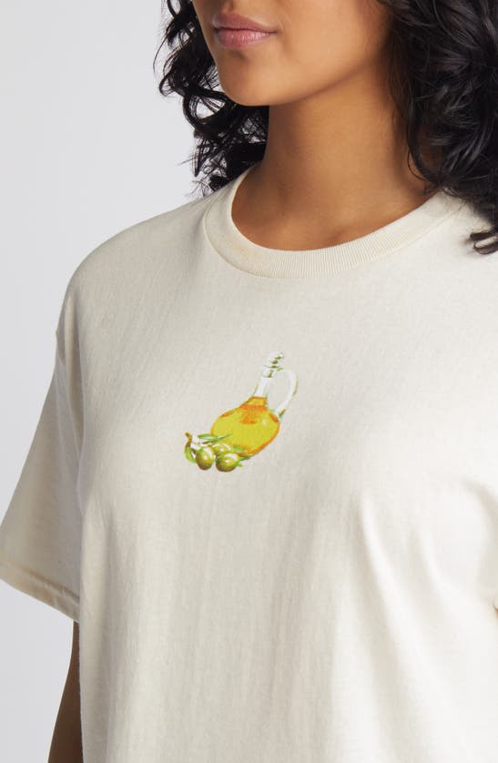 Shop Vinyl Icons Olive Oil Cotton Baby Tee In Natural