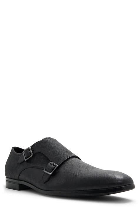 Double monk strap boots on sale black