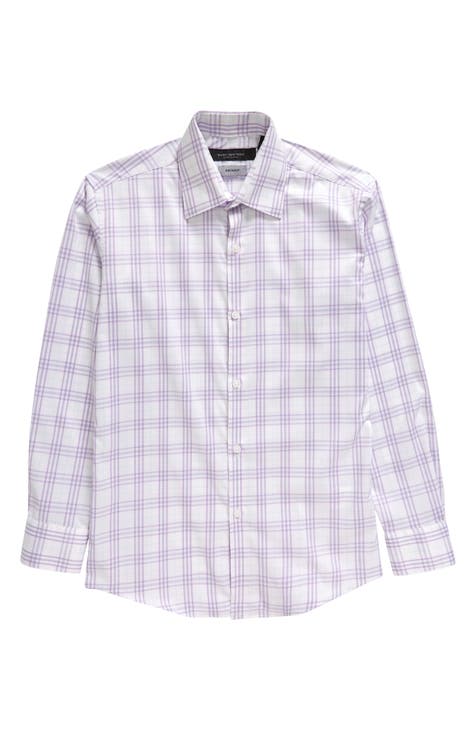 Boys purple cheap dress shirt