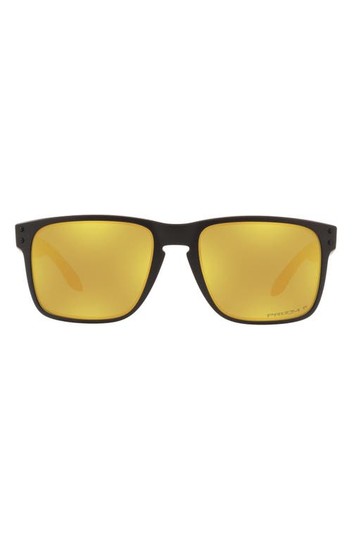 Oakley Holbrook Xl 59mm Polarized Sunglasses In Matte Black/prizm 24k