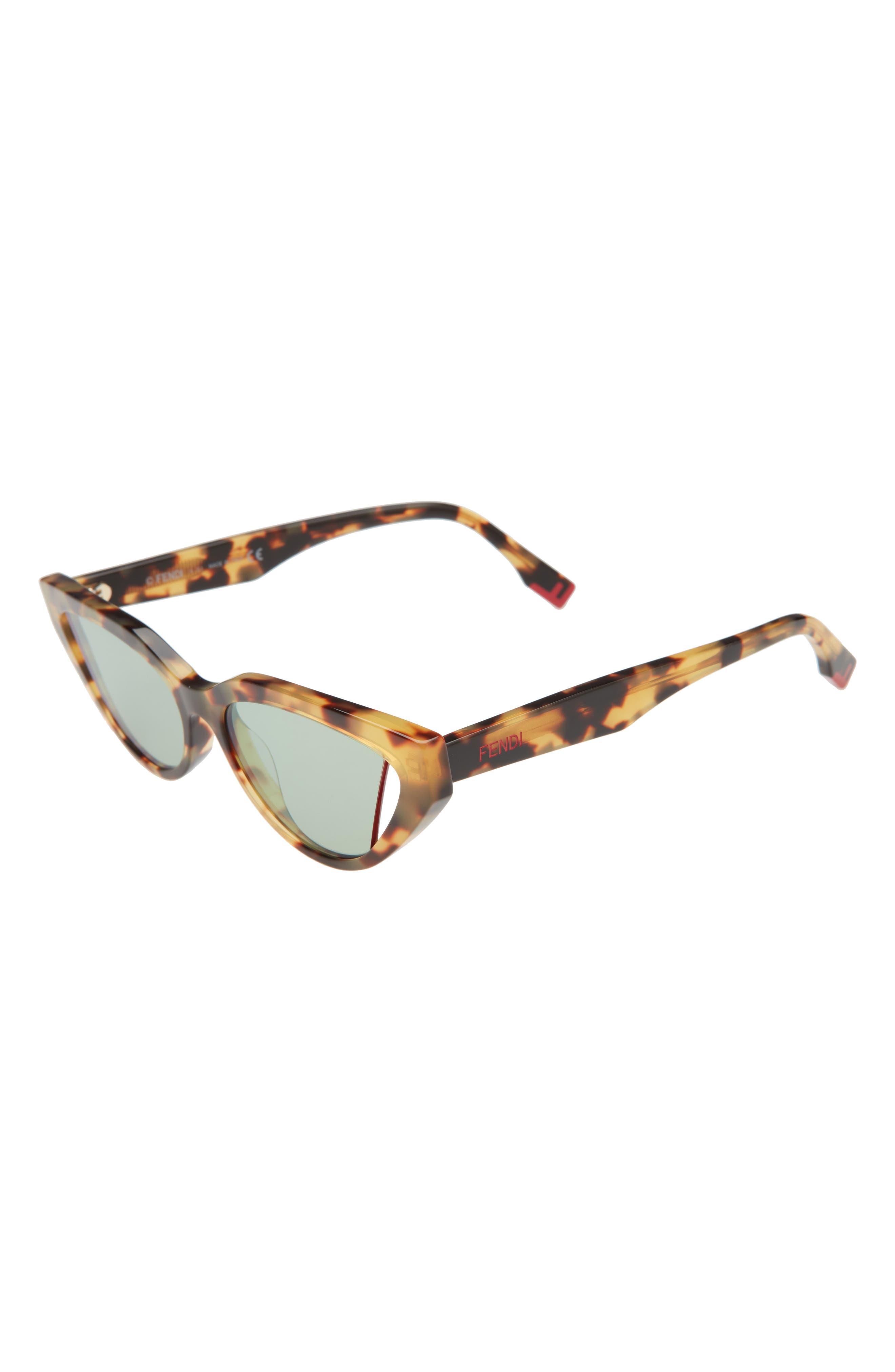 fendi 52mm cat eye sunglasses