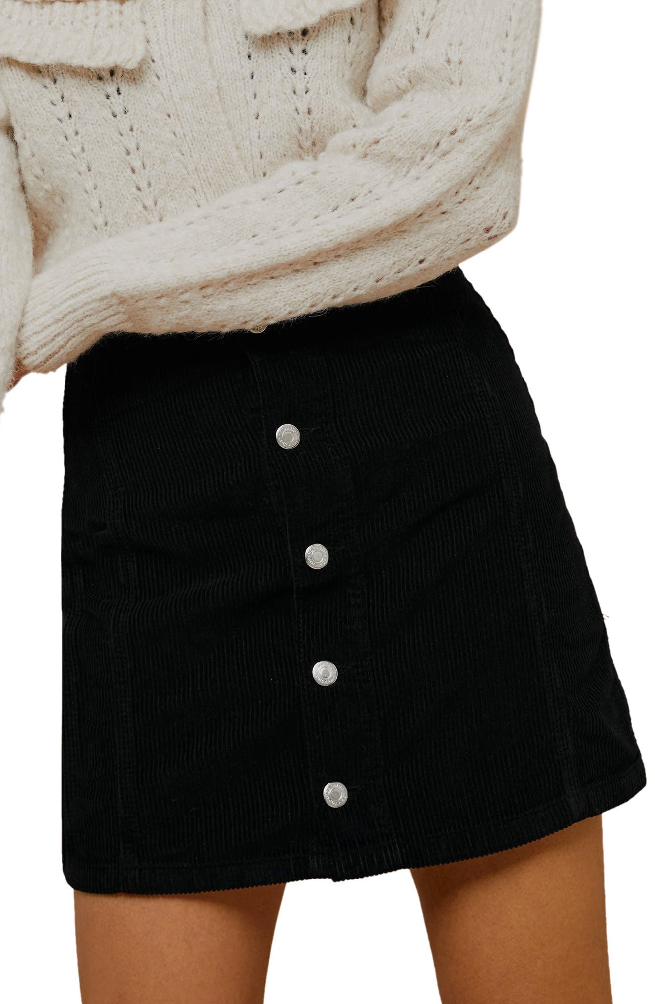 brown corduroy skirt nordstrom