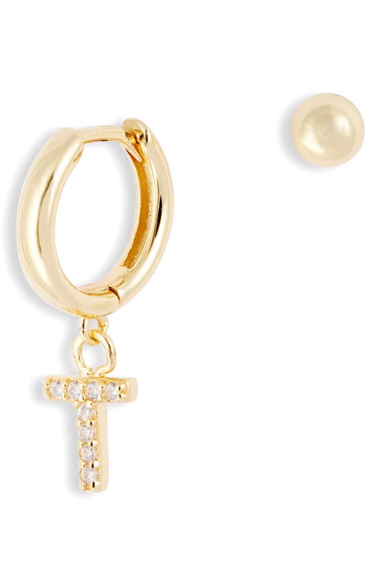Argento Vivo Mismatched Hoop & Stud Earrings In Gold - T