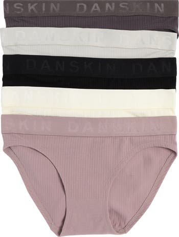 NWT Danskin Intimates Ribbed, Seamless Bikini Brief Panties- 5-pack