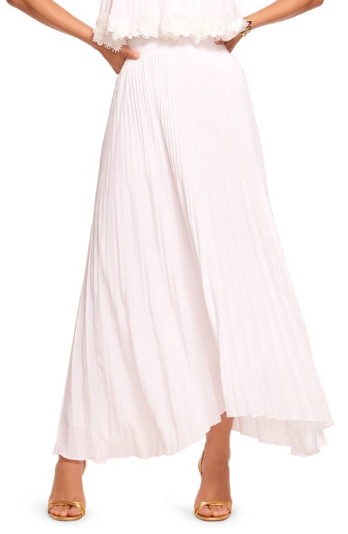 Ramy Brook Winifred Pleated Asymmetric Maxi Skirt Ivory at Nordstrom,