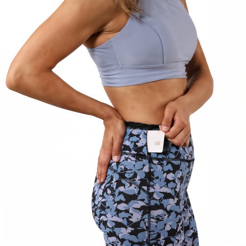 Uv Skinz Active Sport Swim Tights In Black Shadow Floral