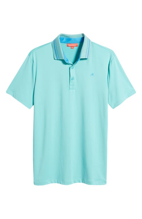 Shop Redvanly Cadman Performance Golf Polo In Pool