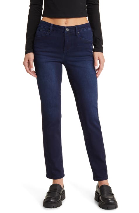 Petite Slim Straight Mid Rise 26