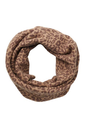 PORTOLANO PORTOLANO LEOPARD PRINT INFINITY SCARF 