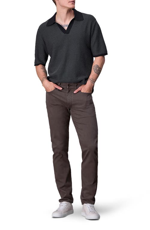 Rag & Bone Johnny Jacquard-knit Cotton-blend Polo Sweater In Shark Blue