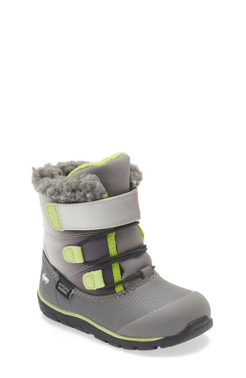 See Kai Run Gilman Waterproof Snow Boot in Gray/Gradient Size 12 M