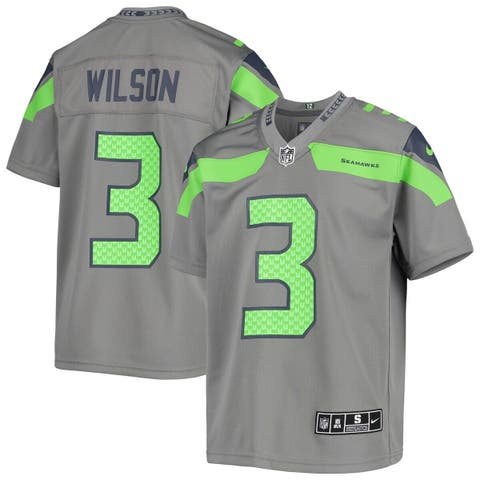 Outerstuff Youth Russell Wilson College Navy Seattle Seahawks Replica Player Jersey