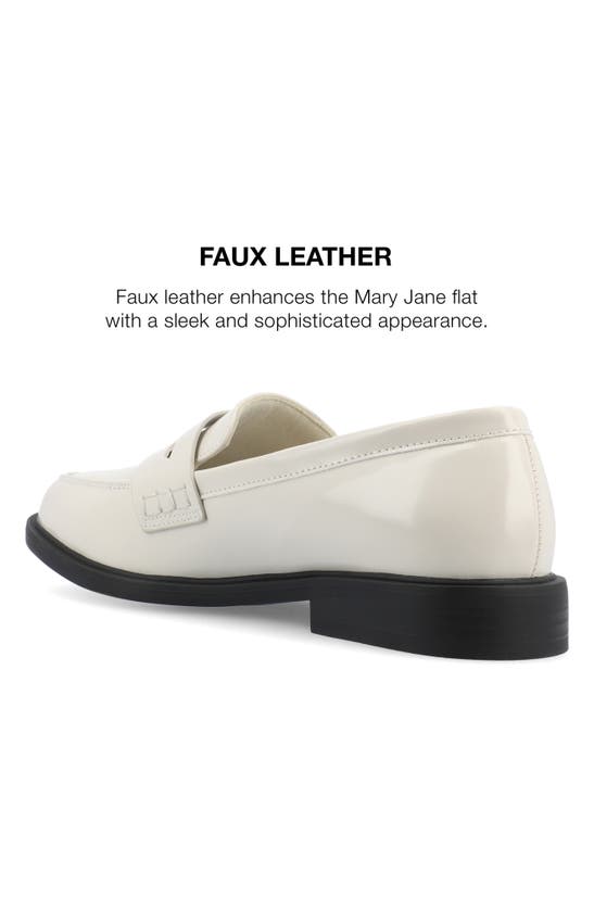 Journee Collection Raichel Penny Loafer In Bone