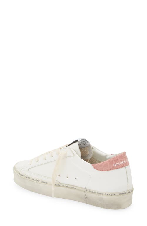 Shop Golden Goose Hi Star Low Top Platform Sneaker In White/platinum