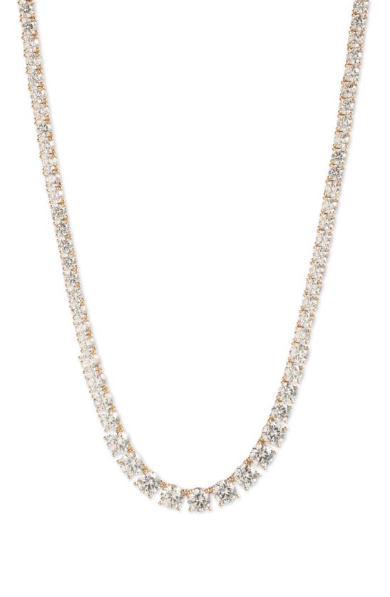 Marchesa Peachy Keen Cubic Zirconia Necklace In Gold/ Cry