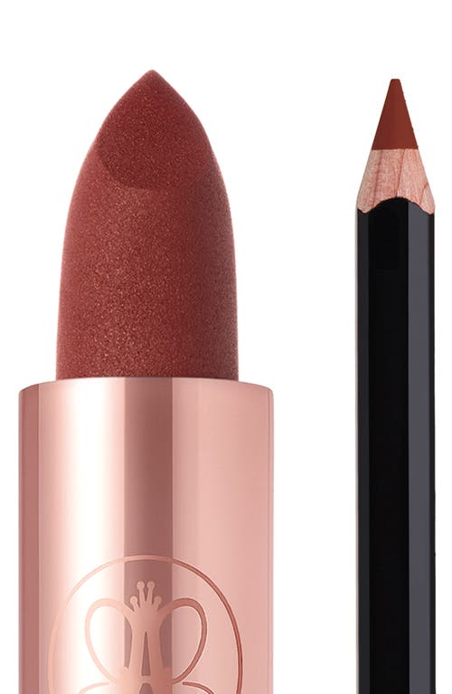 Anastasia Beverly Hills Fuller-Looking & Sculpted Lip Set $33 Value in Toffee Matte And Malt