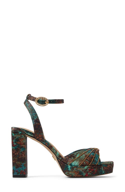 Shop Ted Baker London Maddy Ruche Ankle Strap Sandal In Open Green