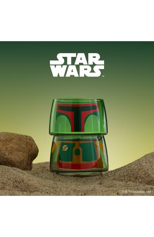 JOYJOLT JOYJOLT STAR WARS™ SET OF 2 STACKABLE BOBA FETT GLASSES 