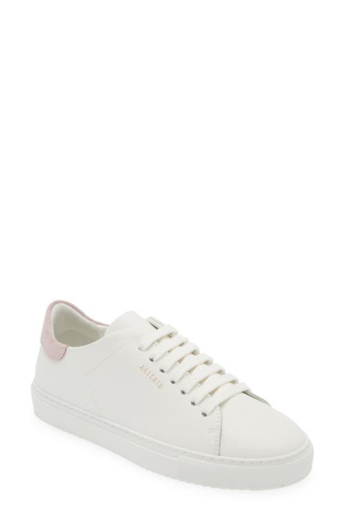 Axel Arigato Clean 90 Sneaker In White/pink