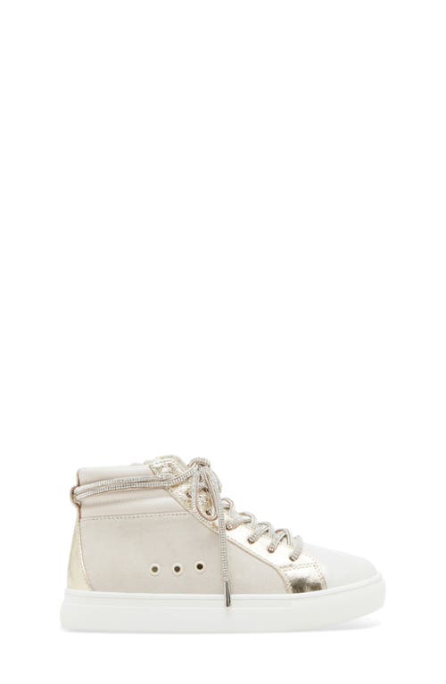 Steve Madden Kids' Jtrickky High Top Sneaker In Gold