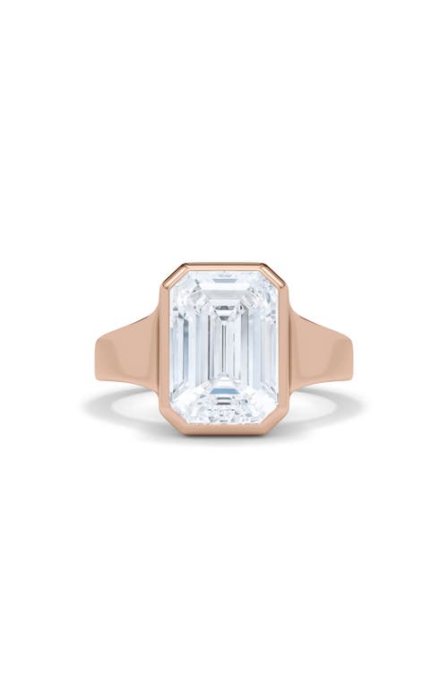 HAUTECARAT HAUTECARAT EMERALD CUT CIGAR LAB CREATED DIAMOND RING 