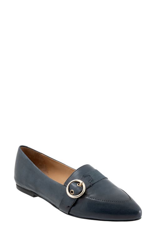 Trotters Emmett Pointed Toe Loafer Flat Navy at Nordstrom,