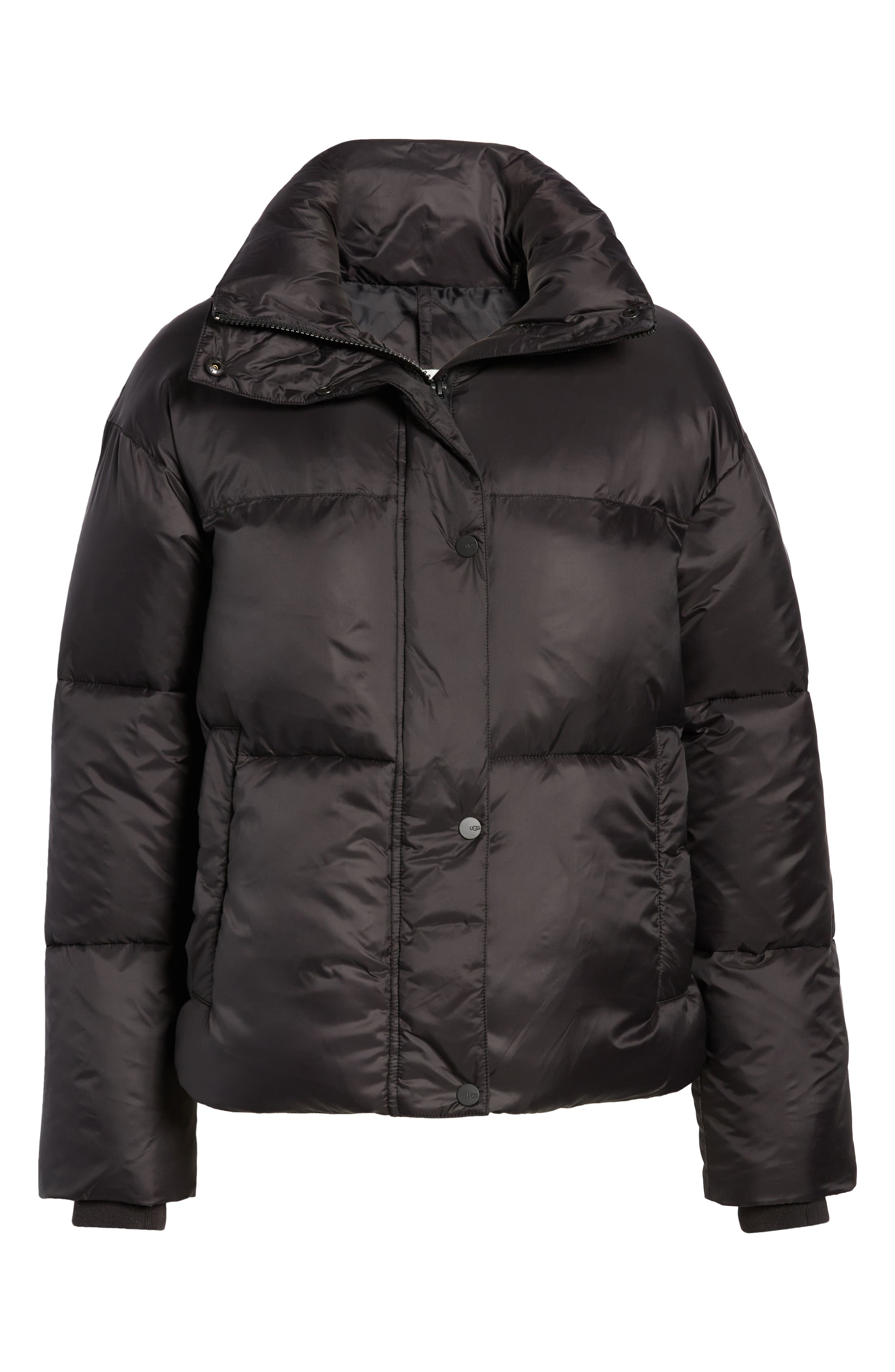 UGG(r) Vickie Water Resistant Puffer Jacket in Black | Smart Closet