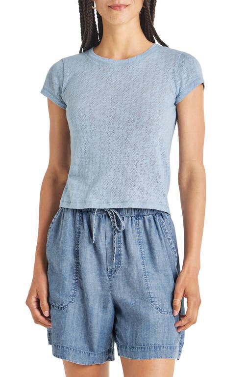 Splendid Montecito Pointelle Cotton T-Shirt at Nordstrom,