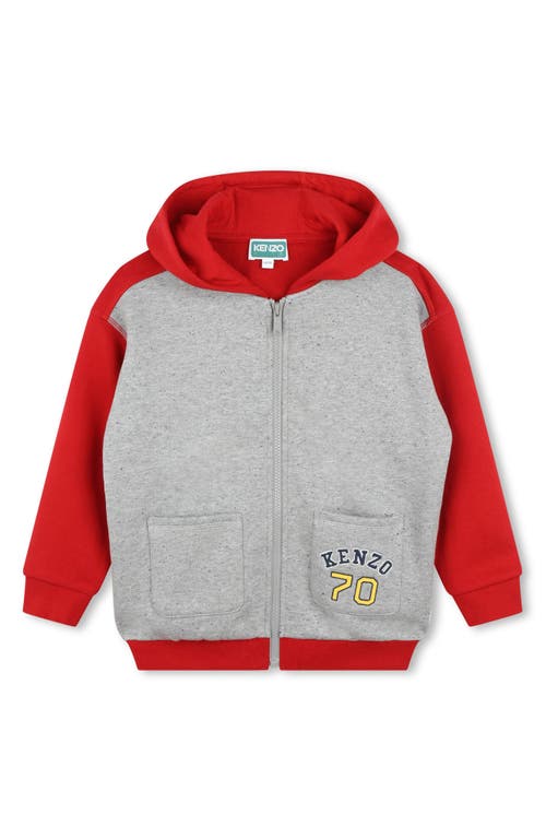 Shop Kenzo Kids' Zip Hoodie & Sweatpants Set In Grey Marl