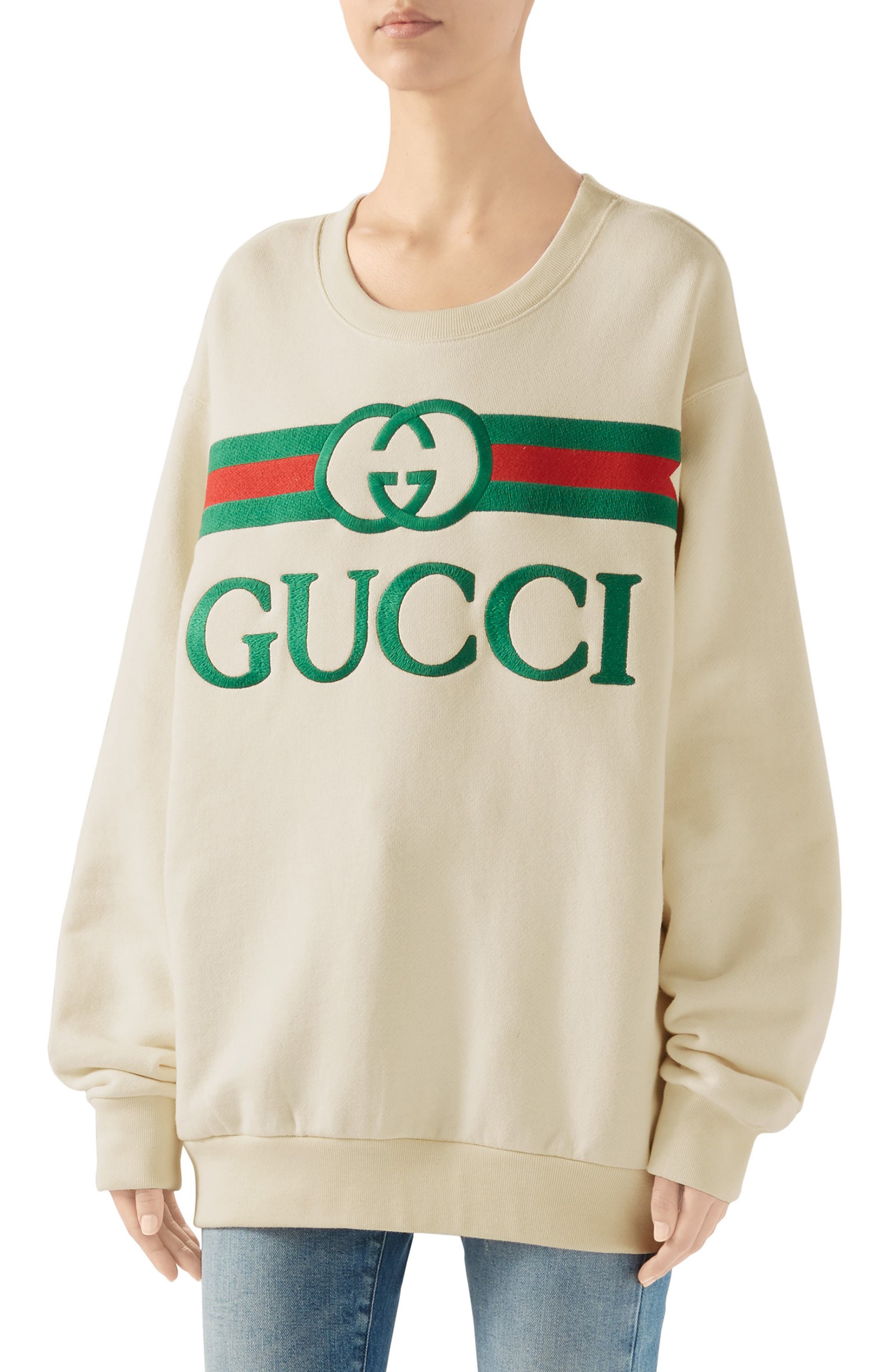Gucci Embroidered Logo Sweatshirt 