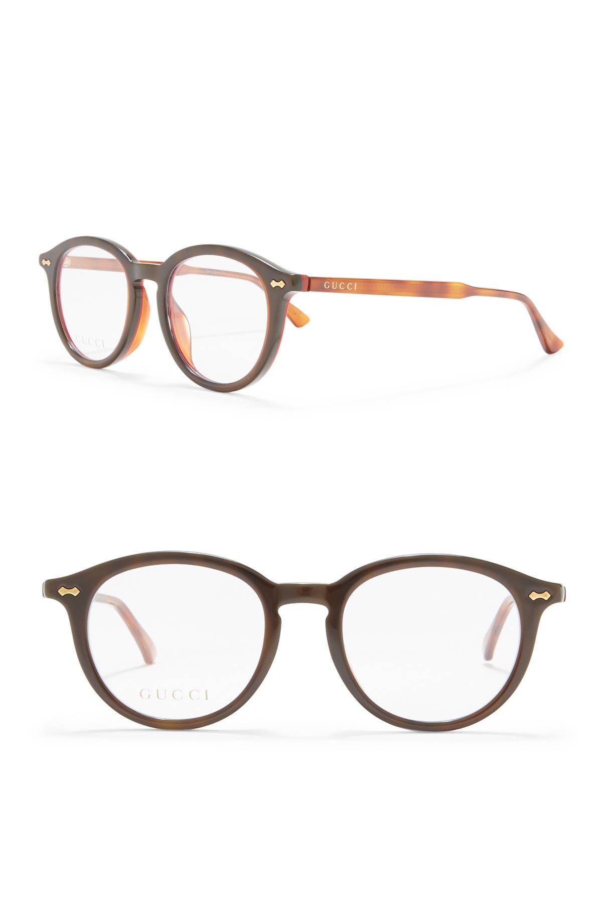 gucci round optical frames